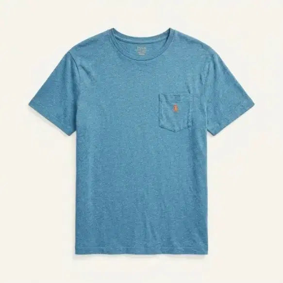 [BUNJANG] Polo Ralph Lauren L Blue Pocket Short Sleeve T-Shirt / 폴로 랄프로렌 L 블루 포켓 반팔티