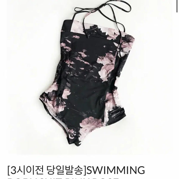 [BUNJANG] ELF ELF ELF Archives One-Piece Swimsuit Pink Rose Pattern / 엘프엘프엘프 아카이브스 원피스 수영복