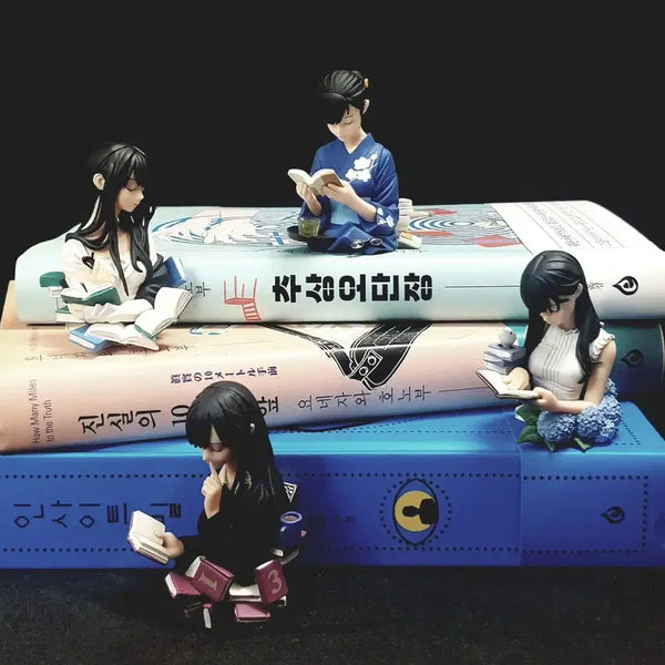 [BUNJANG] Biblia Koshodou no Jiken Techou Shiori Character Figure 4-Piece Full Set / 레어,피규어,시오리코,4종,풀세트,비블리아 고서당의 사건수첩,정품