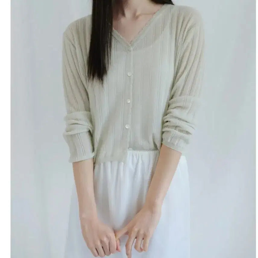 [BUNJANG] Venute Como Cardigan Apple Mint / 베뉴엣 como 가디건 애플민트 (택o)