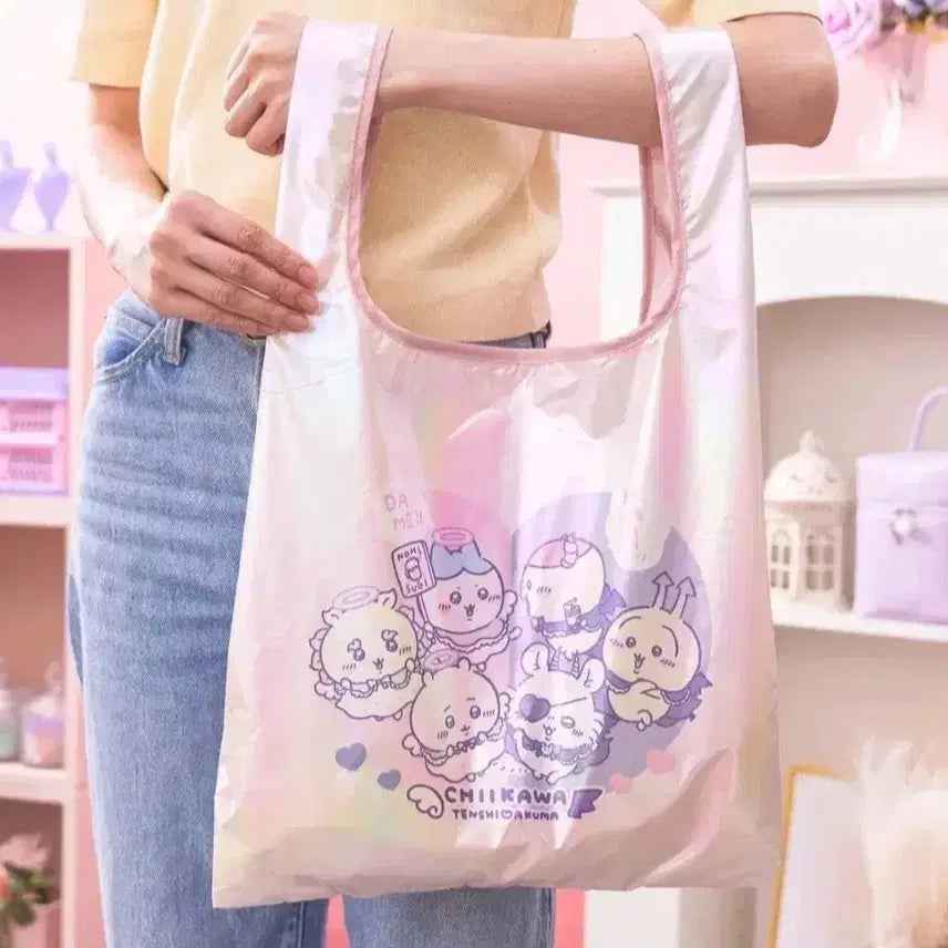 [BUNJANG] Chiikawa Angel & Devil Aurora Eco Bag / 치이카와 천사 & 악마 오로라 에코백