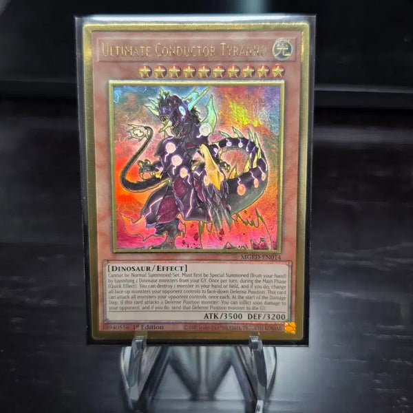 [BUNJANG] Yu-Gi-Oh! Ultimate Conductor Tyranno Premium Gold Rare English Edition [MGED-EN014] / 유희왕 궁극의 전도 티라노 프리미엄 골드 레어 영판