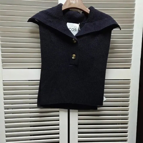 [BUNJANG] COS Button-Down Bib Vest Navy / 코스 COS  버튼다운 빕 베스트 택채새상품