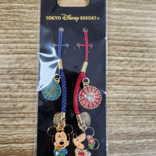 [BUNJANG] Tokyo Disneyland Mickey & Minnie Japanese Style Strap Set / 도쿄 디즈니랜드 미키 미니 스트랩