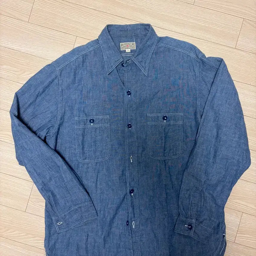 [BUNJANG] Buzz Rickson Chambray Shirt XL / 버즈릭슨 샴브레이 셔츠 XL 사이즈