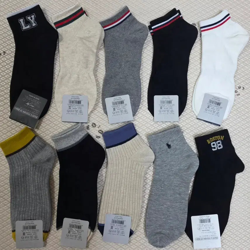 [BUNJANG] Korean Made Men's Socks (10 Pairs) / 국산 *남성양말 *10컬레* 새제품 *