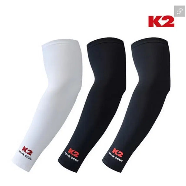 [BUNJANG] K2 Safety Cooling Arm Sleeves (White, Black, Charcoal) - Bundle of 5 / K2세이프티 쿨토시 (화이트,블랙,차콜) 색상별5개묶음 택1