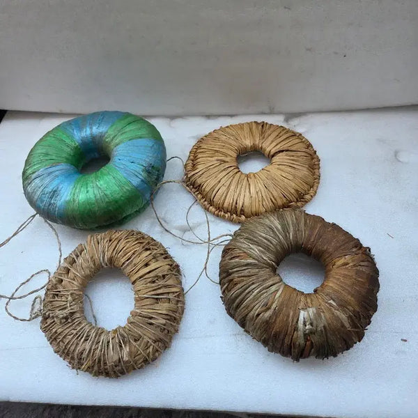 [BUNJANG] Vintage Straw Head Cushion Set / 옛날  따발이