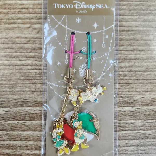 [BUNJANG] Tokyo DisneySea Donald Duck & Daisy Duck Christmas Strap (2009) / 도쿄 디즈니씨 도널드 데이지 스트랩