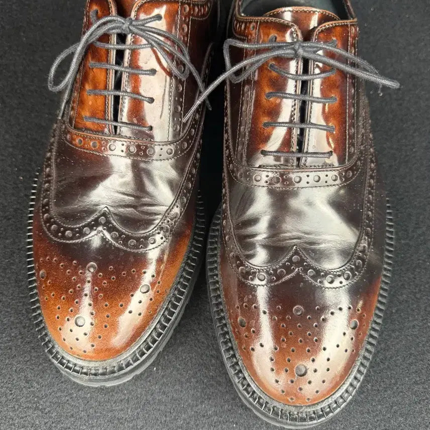 [BUNJANG] Burberry Wingtip Oxfords Brown / 버버리 윙팁 슈즈 브라운