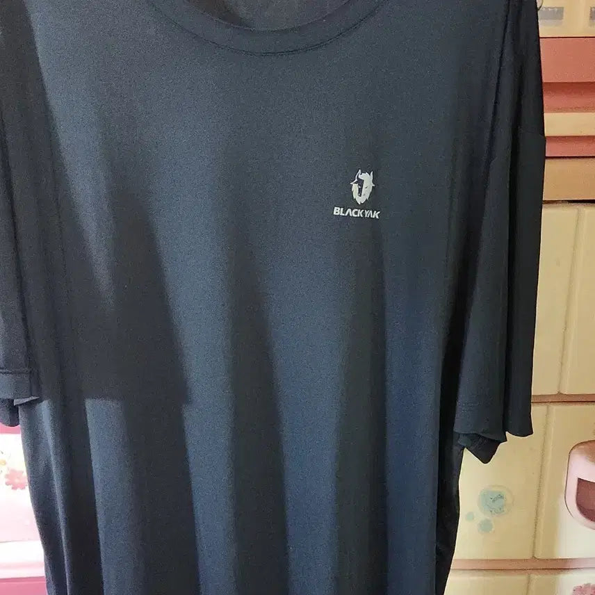[BUNJANG] Black Yak Big Size Short Sleeve T-Shirt Navy 110 / 블랙야크 빅사이즈반팔티 네이비110호 세탁완료