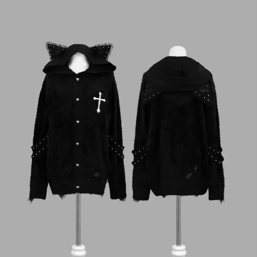 [BUNJANG] Dimmoire Evil Cat Cardigan / dimmoire 딤모아르 evil cat 가디건