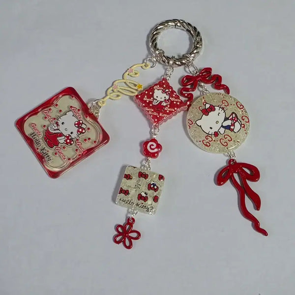 [BUNJANG] Handmade Kitty Charm Keychain / 키티 키링