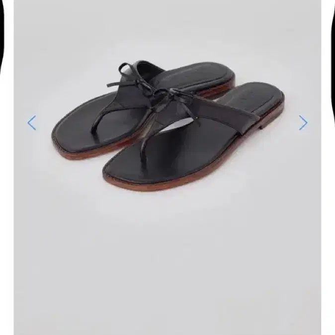 [BUNJANG] TANATT Ribbon Leather Slippers 235 / 타낫 리본 레더 슬리퍼 235