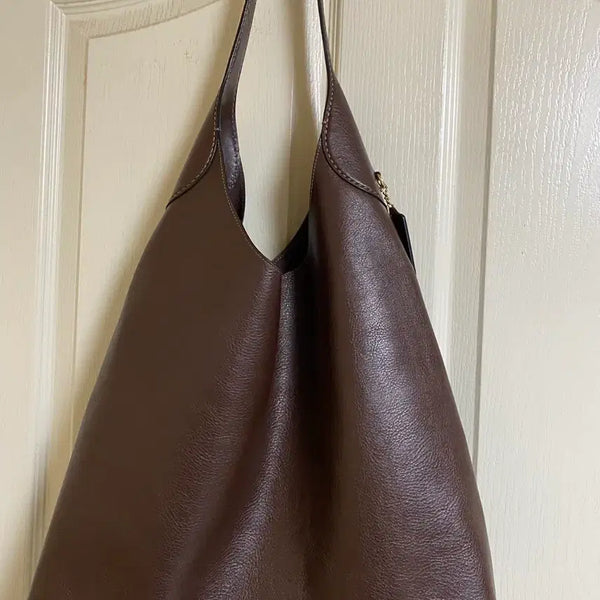 [BUNJANG] Coach Brooklyn 39 Leather Satchel Bag (Brown) / 코치가방 브루클린39
