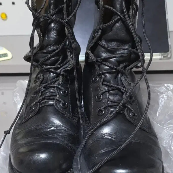 [BUNJANG] Republic of Korea Army Officer Combat Boots Size 264 / 국군 장교용 전투화 264사이즈