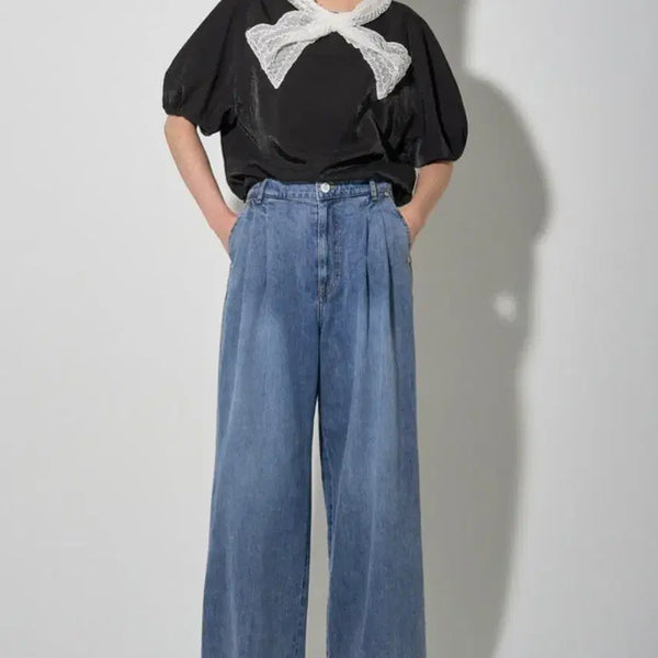 [BUNJANG] Lanvin Two-Tuck Wide Denim Pants / 랑방 투턱와이드 팬츠
