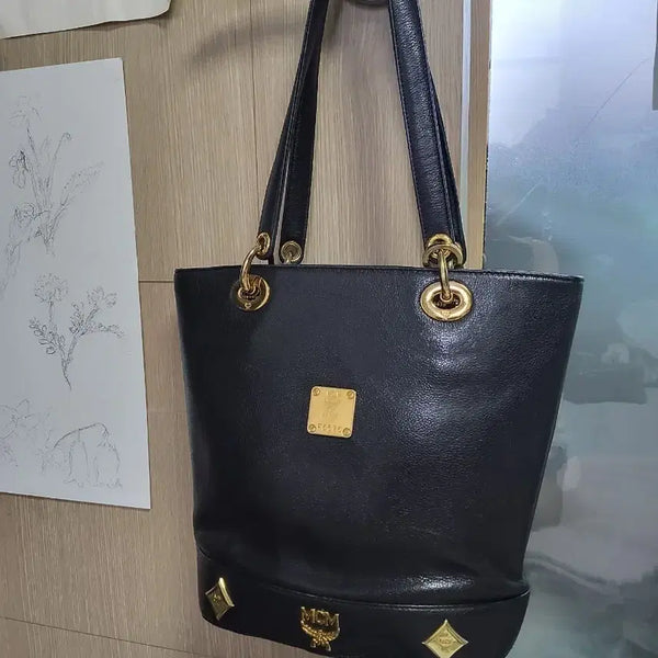[BUNJANG] MCM Shoulder Bag Black / 엠씨엠 가방