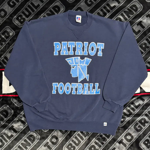 [BUNJANG] Russell Athletic Crewneck Sweatshirt Navy Made in USA / 러셀 애슬레틱 크루넥 스웨트셔츠 네이비