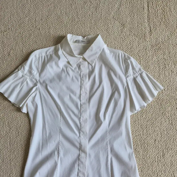 [BUNJANG] Prada White Cotton Blend Slim Fit Shirt / 프라다 화이트 셔츠