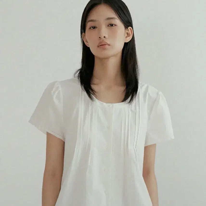 [BUNJANG] Seoul Ring Pintuck Blouse / 새상품) 링서울 핀턱 블라우스