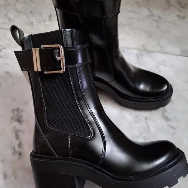 [BUNJANG] Zara Platform Walker Boots Size 35 / 자라통굽워커부츠35(새상품)