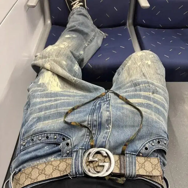 [BUNJANG] Gucci Logo Belt / 구찌벨트