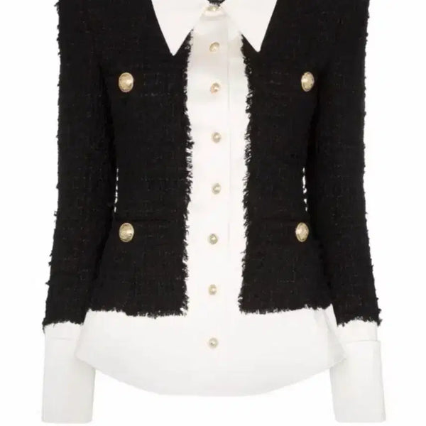 [BUNJANG] Jennie Balmain Red Phone Tweed Jacket / 구함)) 제니 발망 레드폰 트위드 자켓