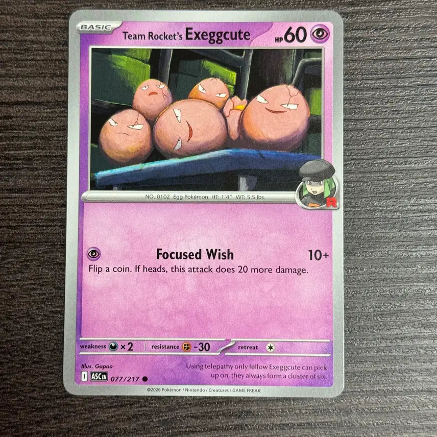 [BUNJANG] Pokemon TCG Exeggcute - Ascended Heroes (ASC) North America / 포켓몬카드 북미 아라리 판매 4-E9