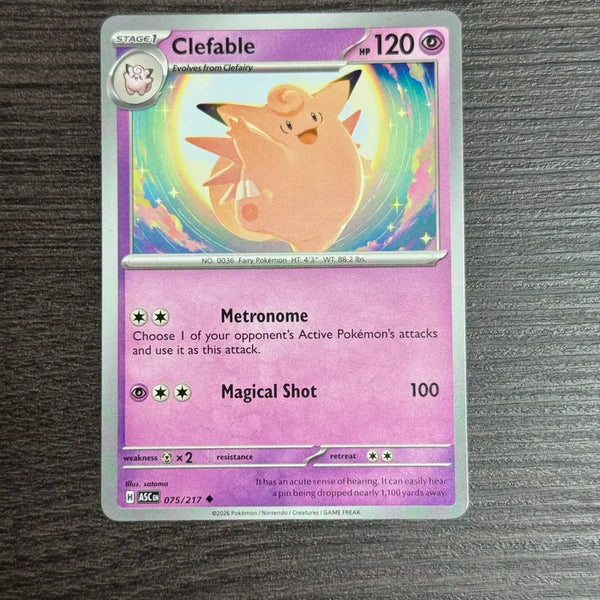 [BUNJANG] Pokemon Card Clefable - ME: Ascended Heroes (ASC) / 포켓몬카드 북미 픽시 판매 5-E9