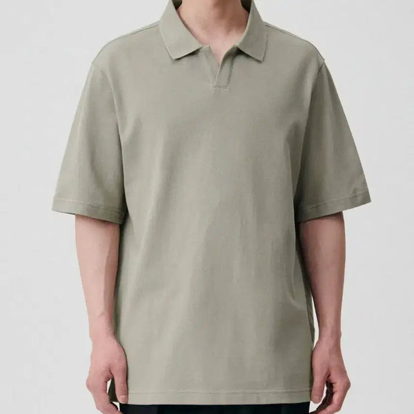 [BUNJANG] Musinsa Standard Slit Neck Pique Polo Shirt Pistachio / [XXL] 무신사스탠다드 슬릿 넥 피케 폴로 셔츠 피스타치오