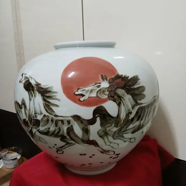 [BUNJANG] White Porcelain Horse Sculpture by Artist Toim (Yang Jae-soon) / 말 백자