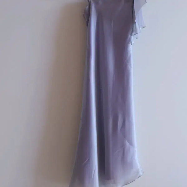 [BUNJANG] Shoulder Frill Long Dress / 어깨 프릴 롱 원피스/ 드레스