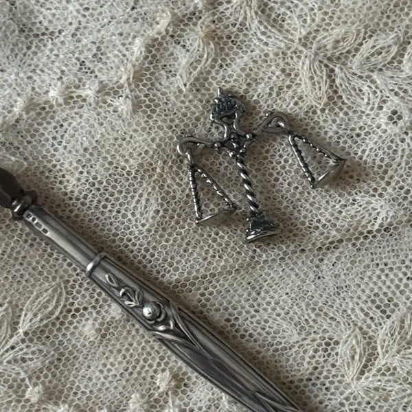[BUNJANG] Italian Sterling Silver 800 Miniature Scale / 이태리 실버 800 은 미니어쳐 천칭