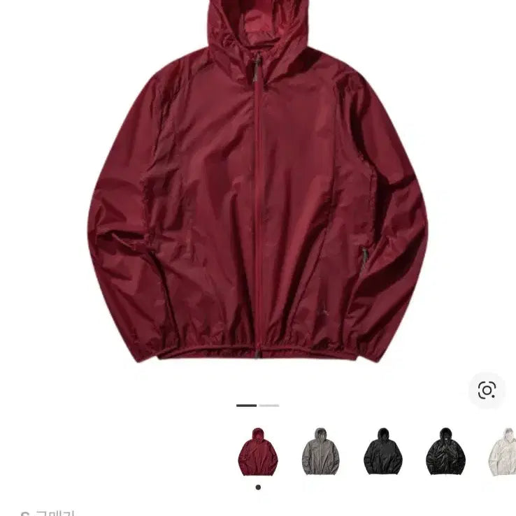 [BUNJANG] ROA Hiking Hue Packable Wind Jacket Dark Red S / 로아 휴 패커블 자켓