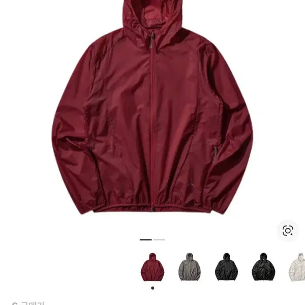 [BUNJANG] ROA Hiking Hue Packable Wind Jacket Dark Red S / 로아 휴 패커블 자켓