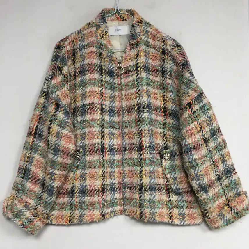 [BUNJANG] DEWL Color Mix Tweed Jacket 55 / DEWL 듀엘 컬러믹스 트위드 자켓 55