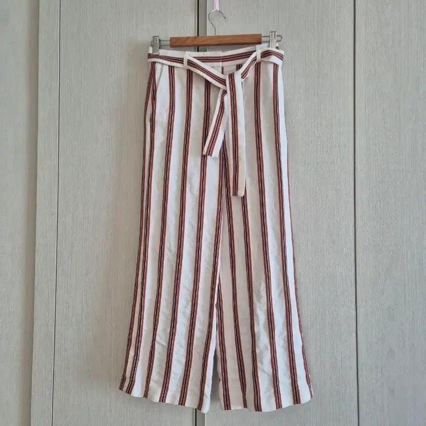 [BUNJANG] Maje Striped Wide Pants / 마쥬  스트라이프  팬츠