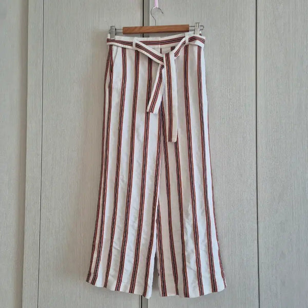 [BUNJANG] Maje Striped Wide Pants / 마쥬  스트라이프  팬츠