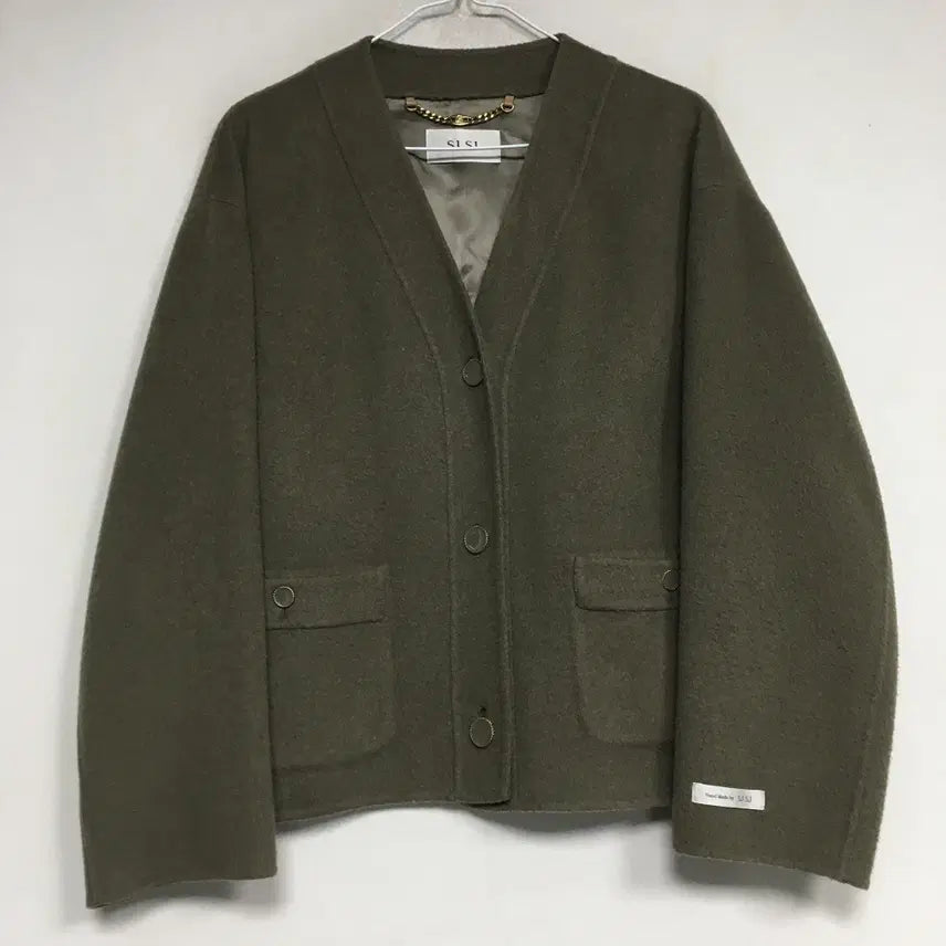 [BUNJANG] SJSJ Handmade Collarless Jacket / 22 SJSJ 에스제이 핸드메이드 칼라리스 재킷