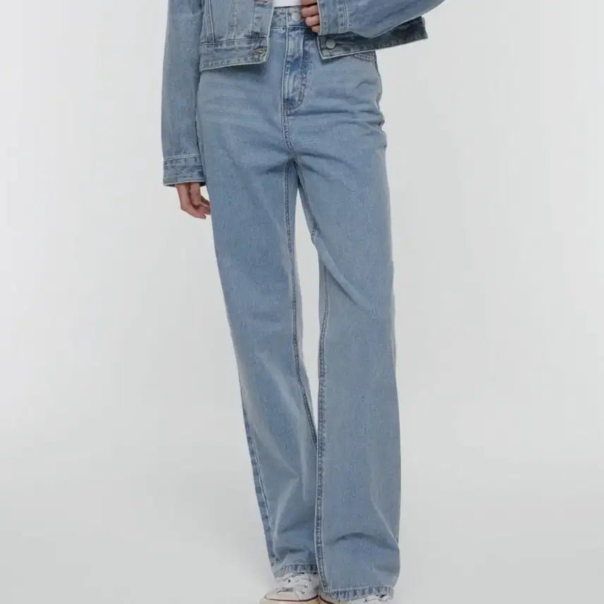 [BUNJANG] Musinsa Standard Women's Straight Denim Jeans (Light Indigo, Size 29) / (미개봉) 무신사스탠다드 스트레이트 데님