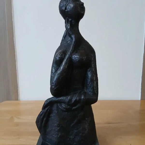 [BUNJANG] Woman Figure Marble Base / 여인상