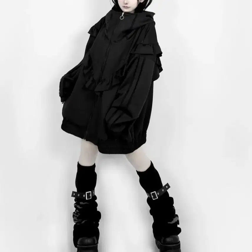[BUNJANG] Dim Moir Replem Collab Jersey Black/White Subculture Jirei-kei / 딤모아르 레플렘 콜라보 져지 검점 서브컬쳐 지뢰계