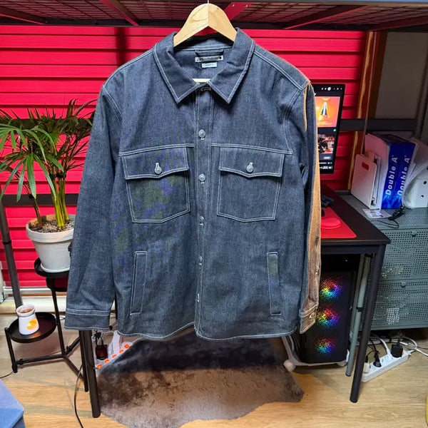 [BUNJANG] ZARA Raw Denim Overshirt L Regular Fit Unused / 자라 생지 데님 오버셔츠 (L / 레귤러핏 / 미사용)