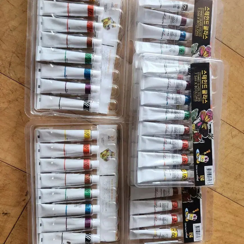 [BUNJANG] Stained Glass 8 Color Acrylic Paint Set / 스테인드 글라스 8색 아크릴 물감