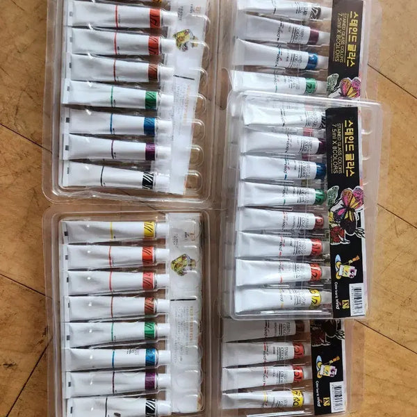 [BUNJANG] Stained Glass 8 Color Acrylic Paint Set / 스테인드 글라스 8색 아크릴 물감