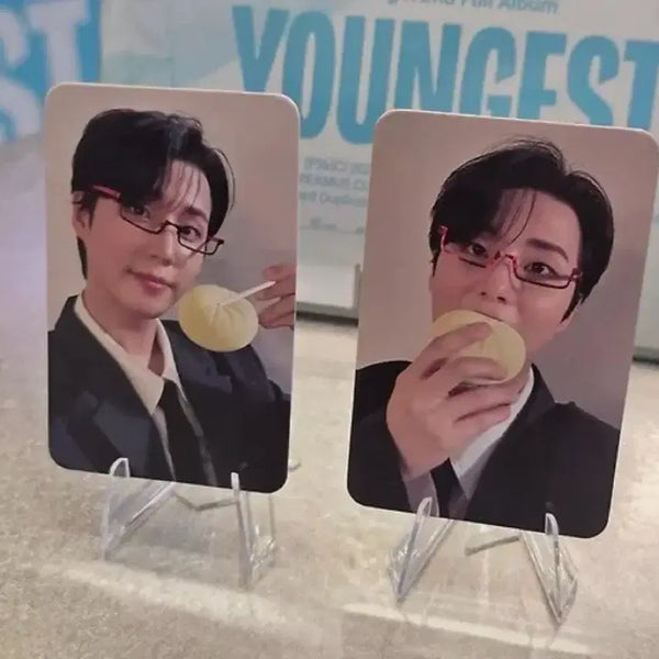 [BUNJANG] Young K Musinsa Glasses Mandu Photocard (Album Included) / 영케이 무신사 안경만두 포카(앨범포함)