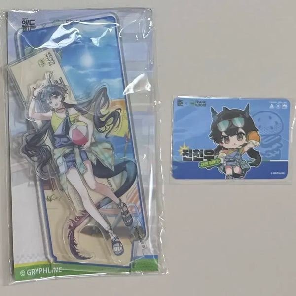 [BUNJANG] Arknights: Endfield Chen Ch'en Acrylic Standee & Photocard / 명일방주 엔드필드 프랭크버거 콜라보 진천우 아크릴 스탠드 포카