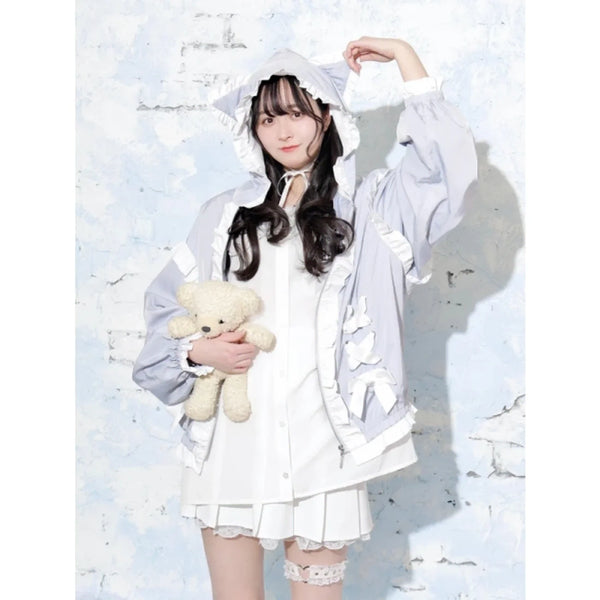 [BUNJANG] Noemi Nekomimi Ribbon Blouson / 노에미 네코미미 리본 블루종