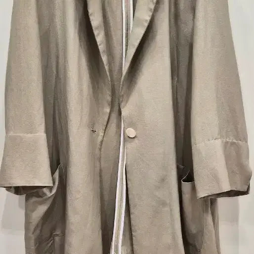 [BUNJANG] YESSE Khaki Beige Linen Jacket / YESSE  카키베이지린넨자켓